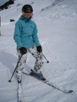 Skiing with Katharina (Kanzelwand, Austria)