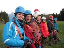 Team on the giant swing (HSG Bolsterlang, Germany)