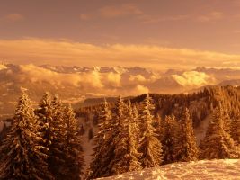 View from top (Ski touring Allgaeu)