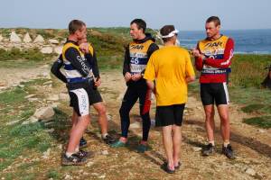 Discussing the race with Orion (Portugal ARWC 2009)