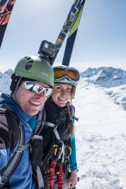 Cris and Leonie (Arlberger Winterklettersteig March 2017)