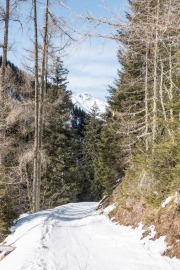 Small ski track down (Arlberger Winterklettersteig March 2017)