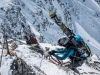 Climbing down (Arlberger Winterklettersteig March 2017)
