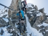 Coming up to a tricky bit (Arlberger Winterklettersteig March 2017)