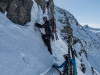 Heading up again (Arlberger Winterklettersteig March 2017)