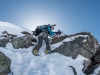 Leonie clipping (Arlberger Winterklettersteig March 2017)