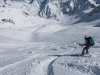 Leonie descending 3 (Arlberger Winterklettersteig March 2017)