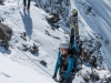 Looking down (Arlberger Winterklettersteig March 2017)