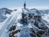 Reaching the summit (Arlberger Winterklettersteig March 2017)