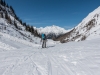 Skiing down (Arlberger Winterklettersteig March 2017)