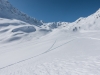 View back up (Arlberger Winterklettersteig March 2017)
