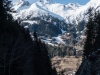 View down towards Pettneu (Arlberger Winterklettersteig March 2017)