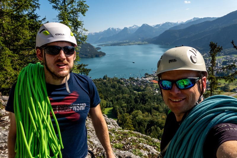 At the top (Autumn adventures Dachstein Sept 2024)
