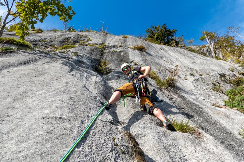 Cris leading (Autumn adventures Dachstein Sept 2024)