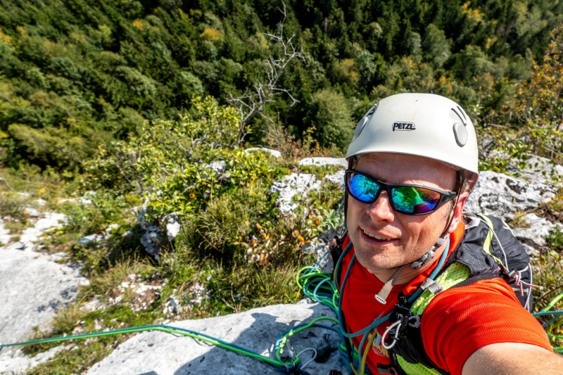Cris on route (Autumn adventures Dachstein Sept 2024)
