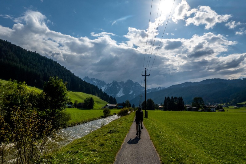 Johannes and I headed off on a gravel tour (Autumn adventures Dachstein Sept 2024)