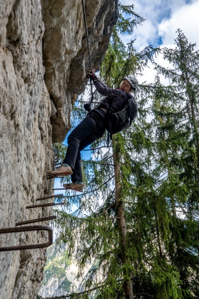 Racehl on the D section (Autumn adventures Dachstein Sept 2024)
