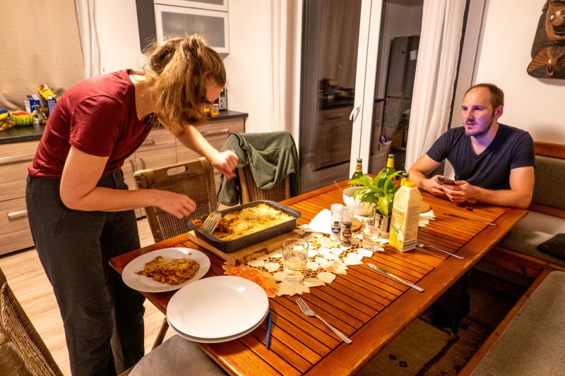 Rachel the master chef (Autumn adventures Dachstein Sept 2024)