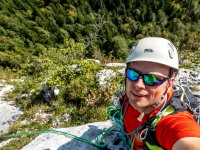 Cris on route (Autumn adventures Dachstein Sept 2024)