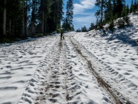 Pushing through snow (Autumn adventures Dachstein Sept 2024)