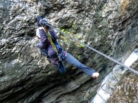 Rachel jumps (Autumn adventures Dachstein Sept 2024)