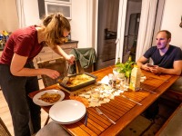 Rachel the master chef (Autumn adventures Dachstein Sept 2024)