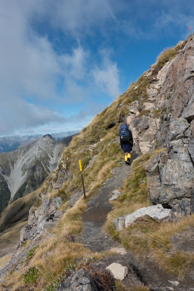 Almost at the summit (Avalanche Crow Tramp April 2021)