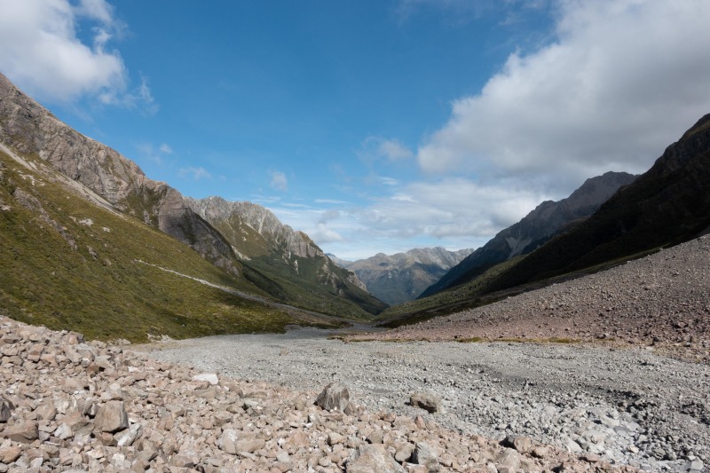 Another view down the valley (Avalanche Crow Tramp April 2021)