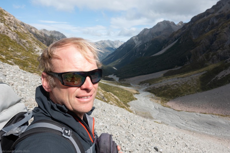 Cris and valley (Avalanche Crow Tramp April 2021)