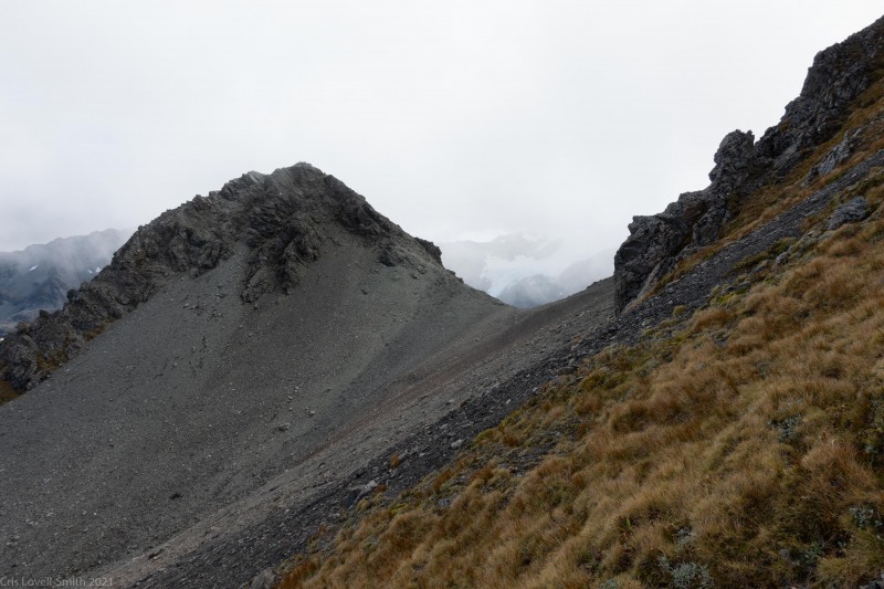 View to ridge (Avalanche Crow Tramp April 2021)