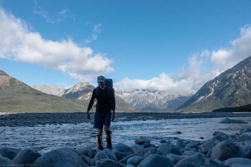 Walking out (Avalanche Crow Tramp April 2021)