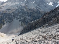 Jeremy descending (Avalanche Crow Tramp April 2021)
