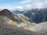 Looking down again (Avalanche Crow Tramp April 2021)
