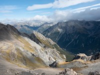 Looking down from Avalanche Peak (Avalanche Crow Tramp April 2021)