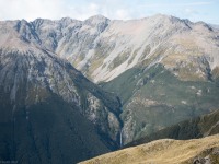 Punch bowl falls in the distance (Avalanche Crow Tramp April 2021)