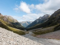 View down the valley (Avalanche Crow Tramp April 2021)