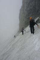 Mikey, Kenneth, and Jeremy crossing the snow (Ball Pass Dec 2013)