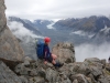Gina on the ridge (Ball Pass Dec 2013)