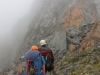 Jeremy and Hazel examine the ridge (Ball Pass Dec 2013)