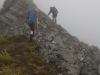 Jeremy and Hazel in the mist (Ball Pass Dec 2013)
