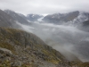 View down to the Tasman Glacier (Ball Pass Dec 2013)