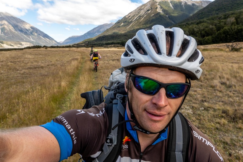 On route to Casey Hut for the night (Bikepacking Poulter Jan 2024)