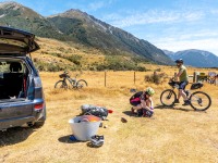 Getting ready to leave (Bikepacking Poulter Jan 2024)