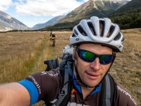 On route to Casey Hut for the night (Bikepacking Poulter Jan 2024)