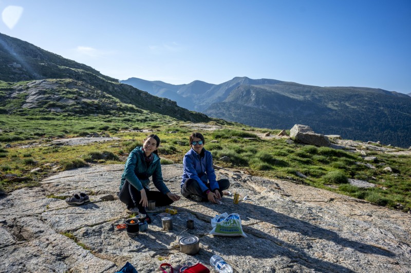 Morning breakfast near the hut (Cabana Sorda June 2025)