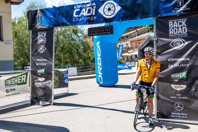 At the finish line - Stage 2 (Cadi Challenge 2022)