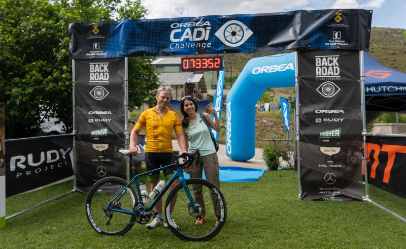 Cris and Ari at the finish line - Stage 1 (Cadi Challenge 2022)