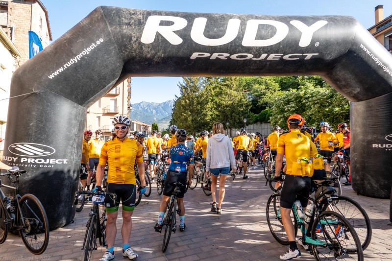 Cris at the start line (Cadi Challenge 2022)