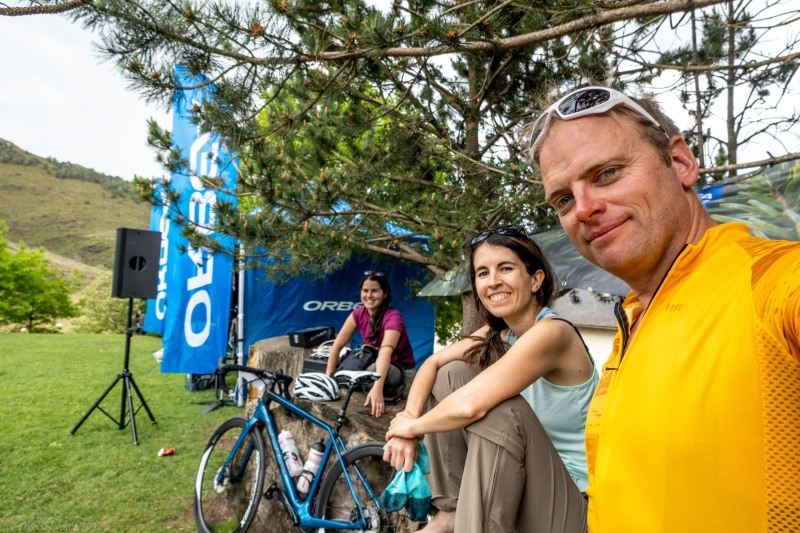 Three of us at the finish line Stage 1 (Cadi Challenge 2022)