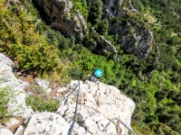 Ari climbs over the lip (Cadi Challenge 2022)